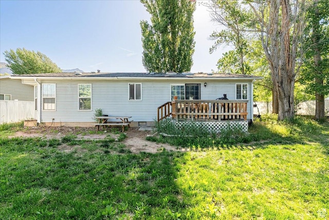 1687 Kylee Ln, Ogden, UT 84404 - rear view of property featuring a deck