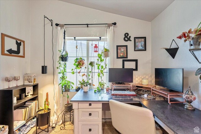 1687 Kylee Ln, Ogden, UT 84404 - home office featuring lofted ceiling