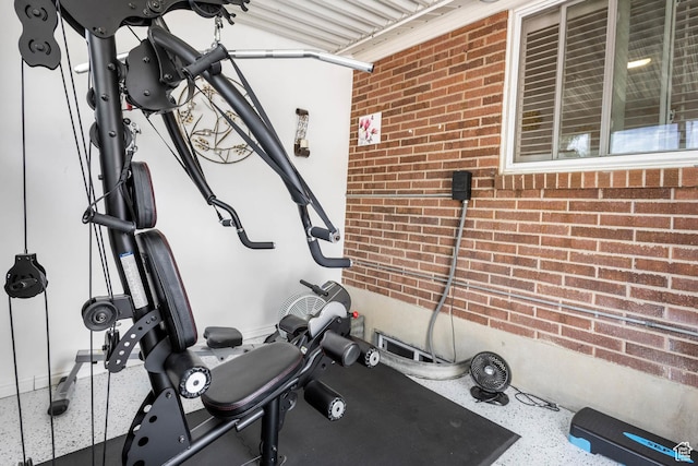 8265 S 3450 W, West Jordan, UT 84088 - exercise area featuring brick wall