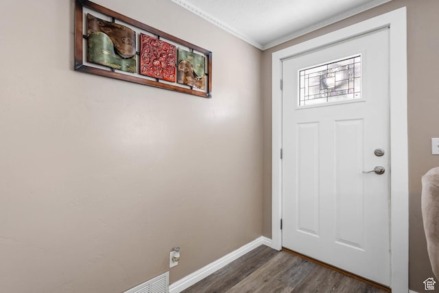 8265 S 3450 W, West Jordan, UT 84088 - entrance foyer featuring ornamental molding, baseboards, and wood finished floors