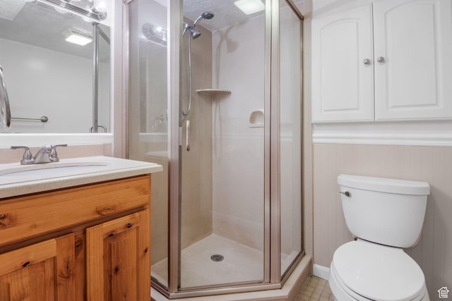 1979 S 600 E, Salt Lake City, UT 84105 - bathroom featuring vanity, a stall shower, and toilet