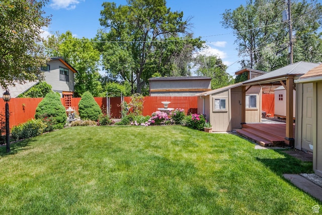 1979 S 600 E, Salt Lake City, UT 84105 - view of yard featuring a deck