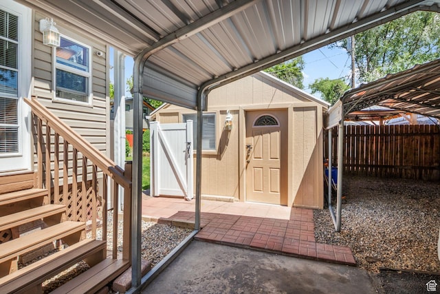1979 S 600 E, Salt Lake City, UT 84105 - view of patio / terrace with a carport and a gate