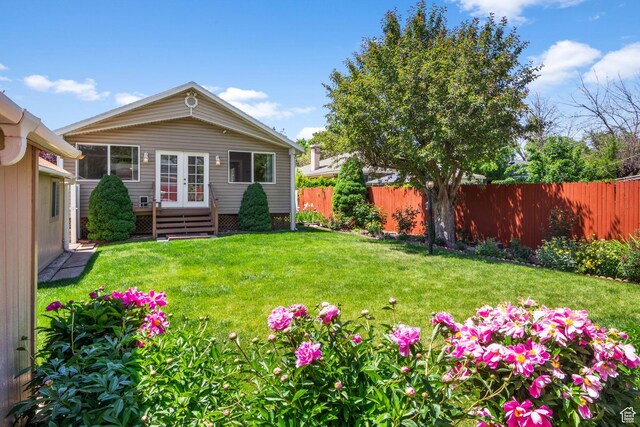 1979 S 600 E, Salt Lake City, UT 84105 - view of yard featuring french doors