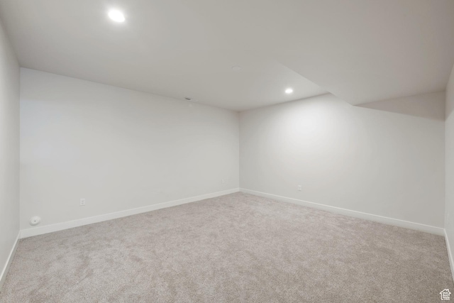 7862 S Danish Pine Ln, Salt Lake City, UT 84121 - additional living space featuring carpet flooring, recessed lighting, and baseboards