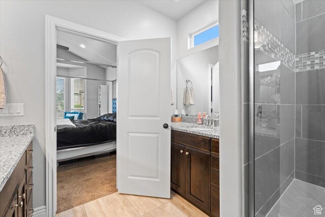3352 N 200 W, Lehi, UT 84043 - ensuite bathroom featuring vanity and a tile shower