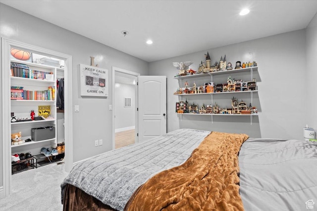 3352 N 200 W, Lehi, UT 84043 - carpeted bedroom featuring recessed lighting, baseboards, and a spacious closet