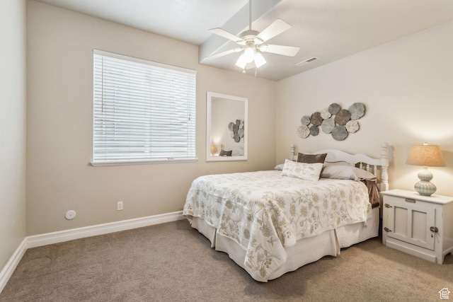 603 S Temple Hill Cir E, Bountiful, UT 84010 - bedroom featuring light colored carpet, baseboards, and ceiling fan