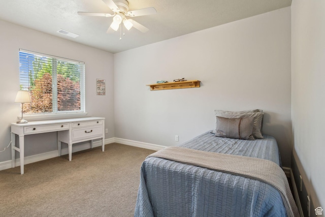 603 S Temple Hill Cir E, Bountiful, UT 84010 - bedroom with carpet flooring, baseboards, and ceiling fan