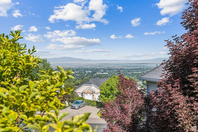 603 S Temple Hill Cir E, Bountiful, UT 84010 - view from above of property with a mountain backdrop