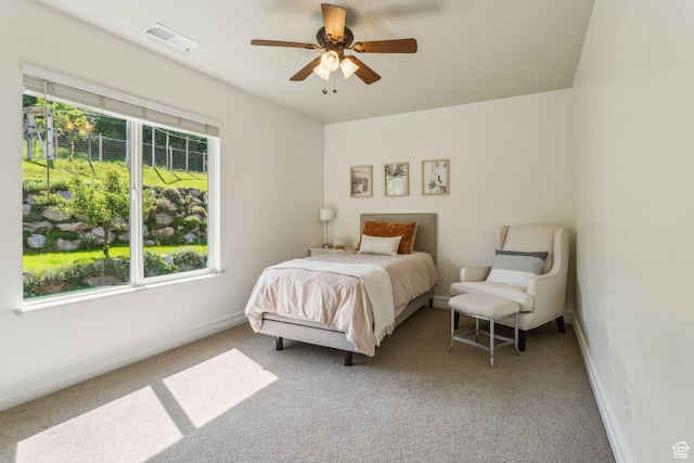 603 S Temple Hill Cir E, Bountiful, UT 84010 - carpeted bedroom with baseboards and ceiling fan