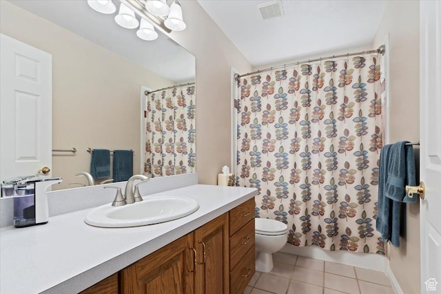 938 E Bernay Cir, Sandy, UT 84094 - full bathroom featuring tile patterned flooring, vanity, toilet, and shower / bath combo