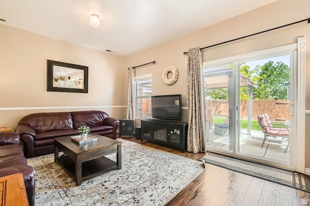 2638 W Cambridge Cross Cir, Riverton, UT 84065 - living area featuring wood finished floors