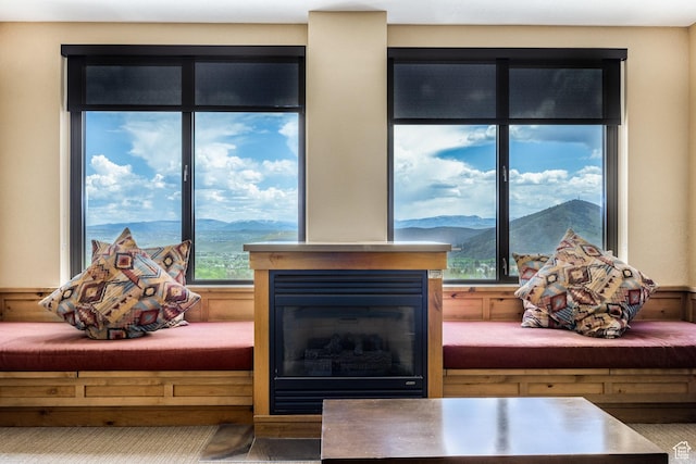 3855 Grand Summit Dr Unit 214Q1, Park City, UT 84098 - detailed view of a glass covered fireplace and a mountainous background