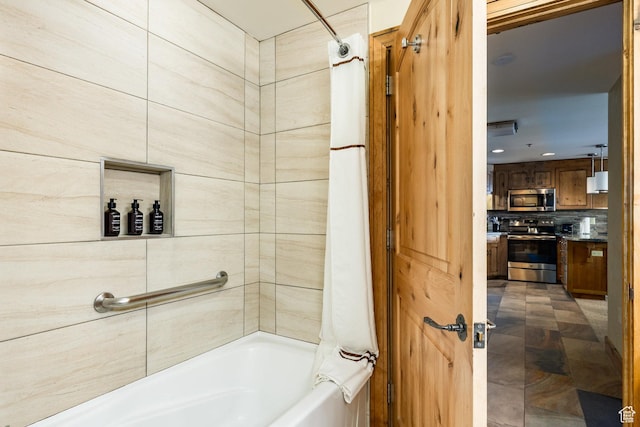 3855 Grand Summit Dr Unit 214Q1, Park City, UT 84098 - full bathroom featuring shower / tub combo with curtain and vanity