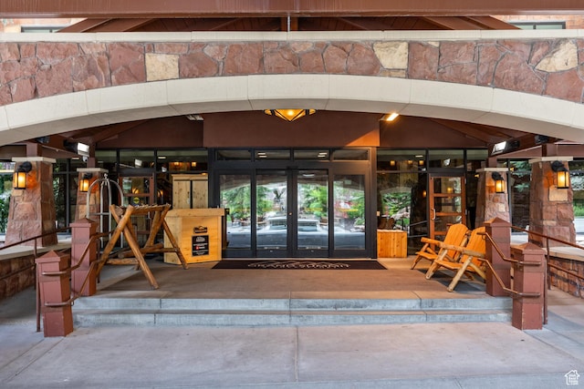 3855 Grand Summit Dr Unit 214Q1, Park City, UT 84098 - view of exterior entry featuring french doors