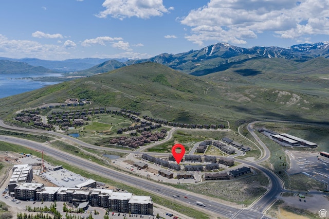 1097 W Wasatch Spring Rd, Kamas, UT 84036 - drone / aerial view of a water and mountain view
