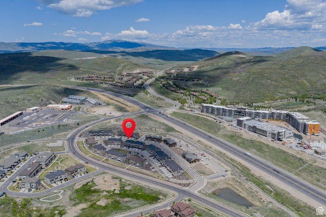 1097 W Wasatch Spring Rd, Kamas, UT 84036 - aerial view of property's location with mountains