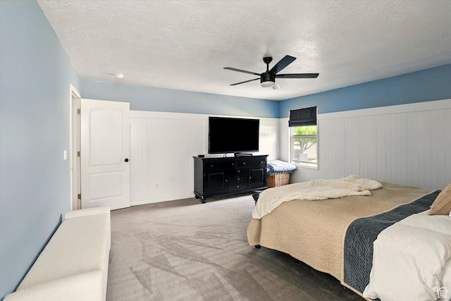 774 W 2300 S, Syracuse, UT 84075 - carpeted bedroom with ceiling fan and a textured ceiling