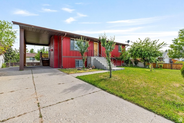 773 W 1280 S, Provo, UT 84601 - view of front facade with driveway, entry steps, and an attached carport