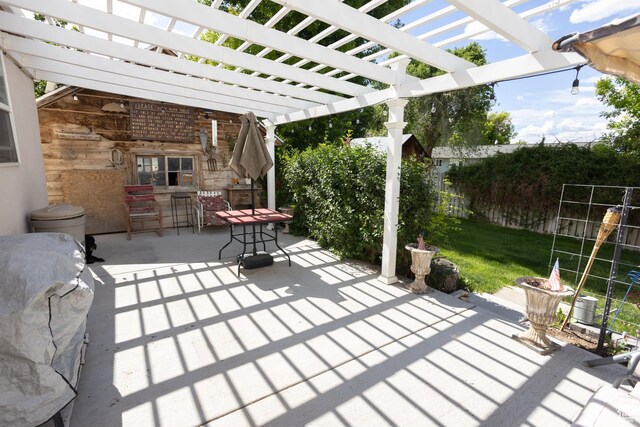 40 S Main St, Glenwood, UT 84730 - view of patio / terrace with area for grilling and a pergola