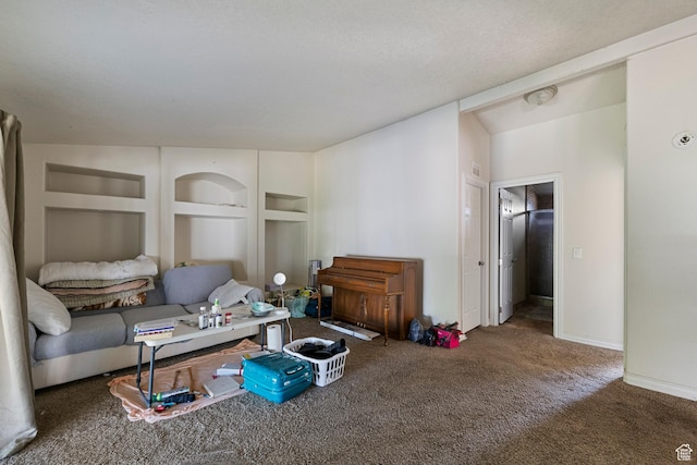 2554 S Chesterfield St W, West Valley City, UT 84119 - carpeted living area featuring built in shelves and baseboards