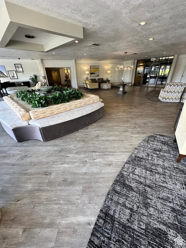 241 N Vine St W Unit 808W, Salt Lake City, UT 84103 - common area with a textured ceiling and recessed lighting
