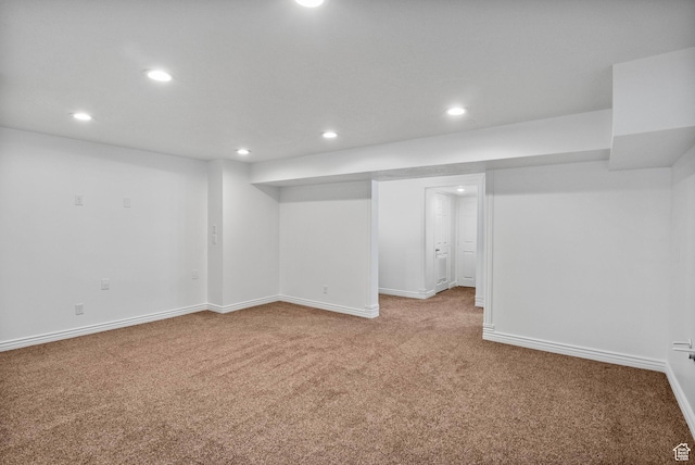 13226 S Cocomo Ct W, Herriman, UT 84096 - finished below grade area featuring carpet, recessed lighting, and baseboards