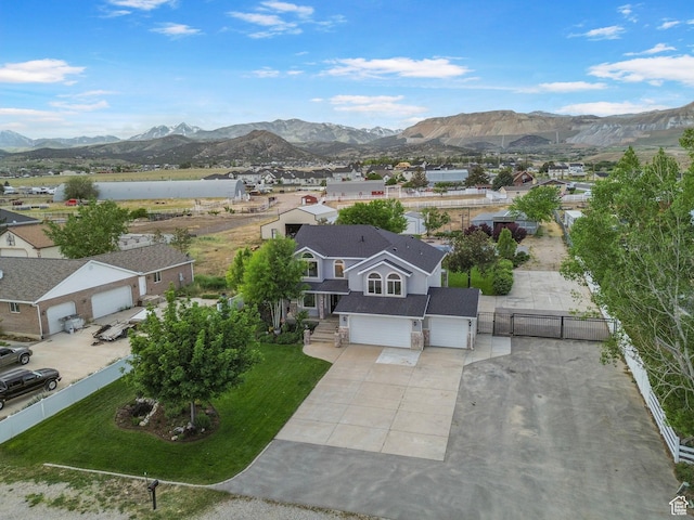 13226 S Cocomo Ct W, Herriman, UT 84096 - aerial perspective of suburban area featuring mountains