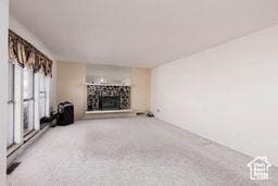 330 N 100 E, Centerfield, UT 84622 - unfurnished living room with a fireplace with raised hearth