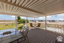 330 N 100 E, Centerfield, UT 84622 - deck featuring outdoor dining area