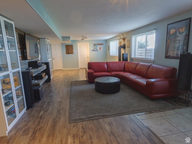 113 N 4950 W, West Point, UT 84015 - living area with wood finished floors and baseboards