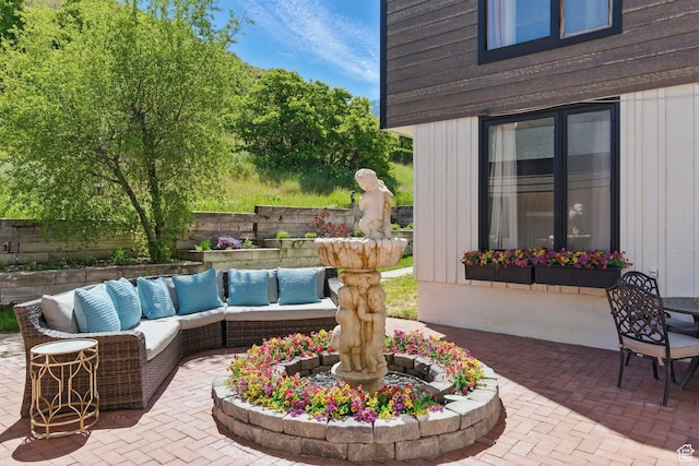 12 N Quiet Meadow Ln, Mapleton, UT 84664 - view of patio / terrace featuring outdoor lounge area