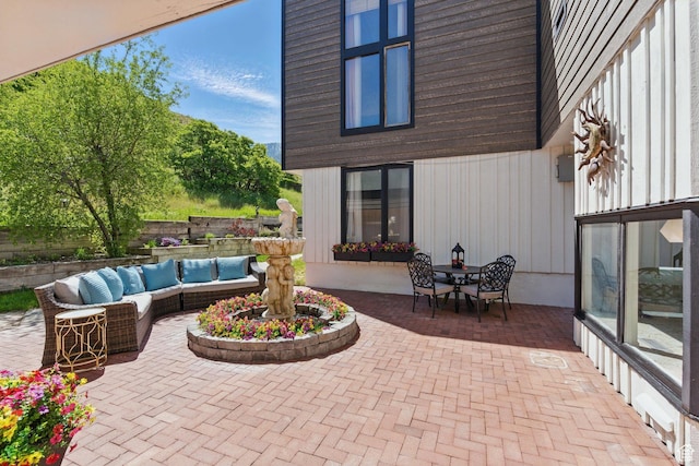 12 N Quiet Meadow Ln, Mapleton, UT 84664 - view of patio with an outdoor hangout area