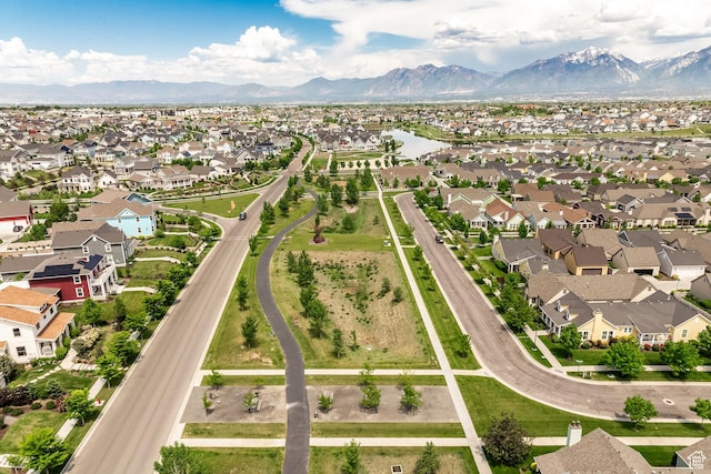 5067 W Beach Comber Way S, South Jordan, UT 84009 - aerial perspective of suburban area with a mountain backdrop