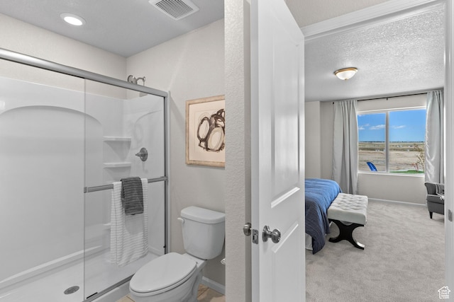 213 E 400 N Unit 980, Saratoga Springs, UT 84045 - bathroom featuring a shower stall, toilet, and baseboards