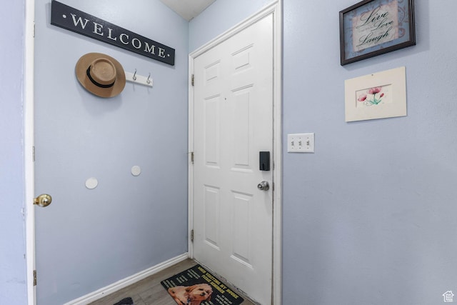 276 W 700 N, Tooele, UT 84074 - doorway to outside with wood finished floors and baseboards