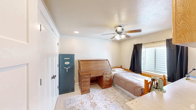 918 S River Ridge Lane, Spanish Fork, UT 84660 - bedroom featuring light tile patterned floors and ceiling fan