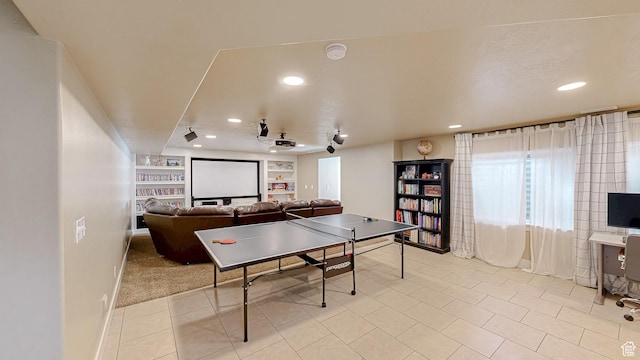 918 S River Ridge Lane, Spanish Fork, UT 84660 - rec room with recessed lighting, tile patterned flooring, and baseboards