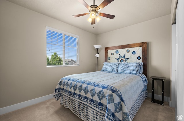 4117 W Shady Plum Way S, Jordan, UT 84009 - carpeted bedroom with baseboards and a ceiling fan