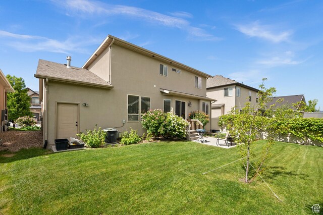 4117 W Shady Plum Way S, Jordan, UT 84009 - back of house with stucco siding and a patio