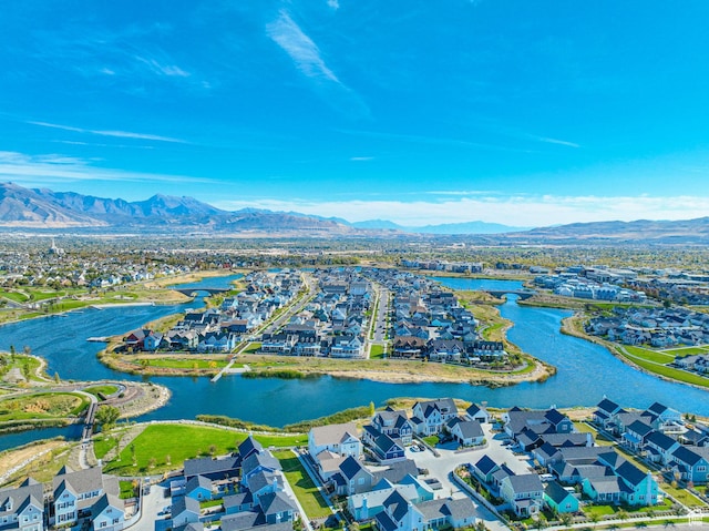 11379 S Oakmond Rd, South Jordan, UT 84009 - aerial view of residential area featuring a water and mountain view