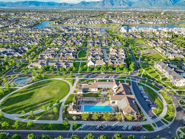 11379 S Oakmond Rd, South Jordan, UT 84009 - aerial perspective of suburban area featuring a water and mountain view