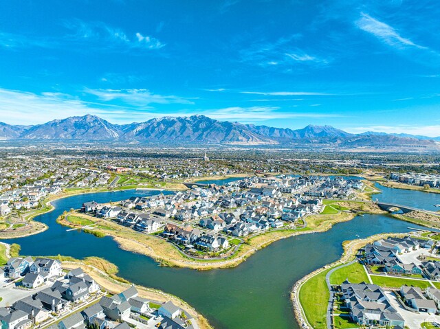 11379 S Oakmond Rd, South Jordan, UT 84009 - aerial perspective of suburban area with a water and mountain view