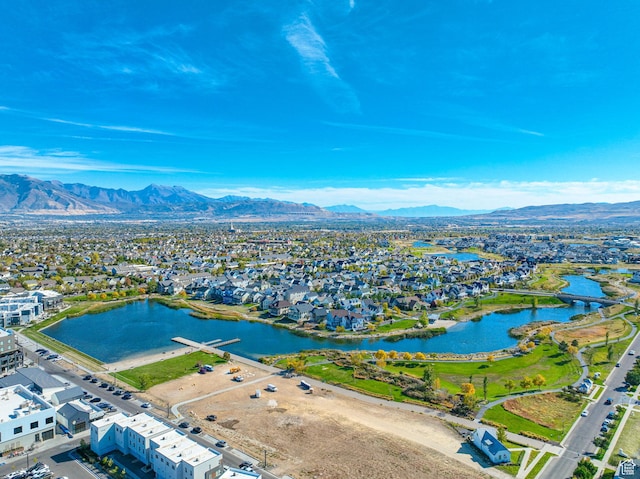 11379 S Oakmond Rd, South Jordan, UT 84009 - aerial view of residential area with a water and mountain view