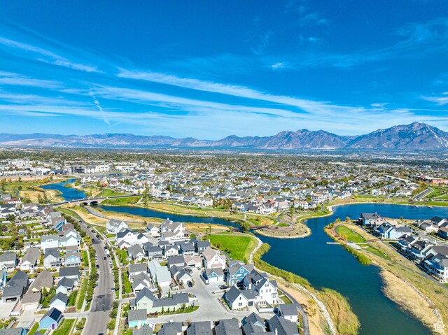 11379 S Oakmond Rd, South Jordan, UT 84009 - aerial perspective of suburban area featuring a water and mountain view