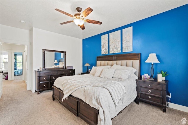 449 Travertine Way, Santaquin, UT 84655 - carpeted bedroom featuring baseboards and a ceiling fan