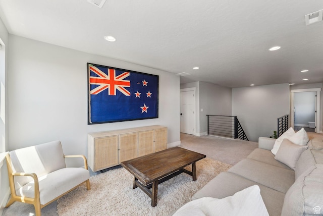 11051 S Mission Oaks Dr W, South Jordan, UT 84009 - carpeted living area featuring recessed lighting and baseboards
