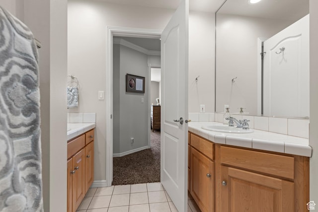 3330 N 175 W, North Ogden, UT 84414 - bathroom featuring vanity, tile patterned flooring, and baseboards