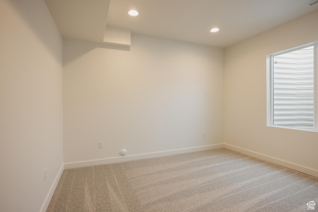 2597 E 360 S Unit 16, Spanish Fork, UT 84660 - empty room featuring light carpet, baseboards, and recessed lighting